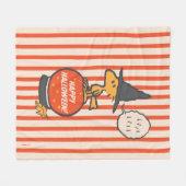 Erdnüsse | Vintage Holzbalkenpflaster Fleecedecke (Vorderseite (Horizontal))