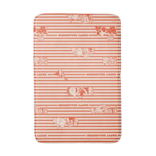 Erdnüsse | Vintages Halloween-Muster Badematte (Vorderseite Vertikal)