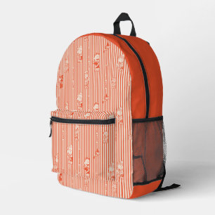 Erdnüsse Vintages Halloween-Muster Bedruckter Rucksack