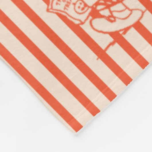 Erdnüsse | Vintages Halloween-Muster Fleecedecke (Ecke)