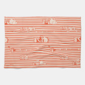 Erdnüsse | Vintages Halloween-Muster Geschirrtuch (Horizontal)