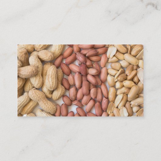 Erdnüsse Visitenkarte (Rückseite)