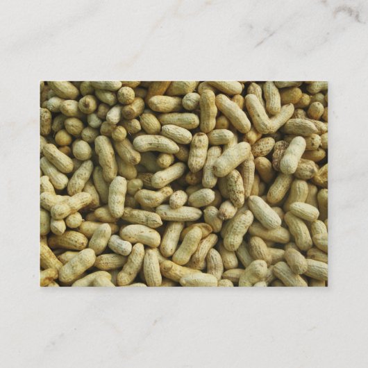 Erdnüsse Visitenkarte (Rückseite)