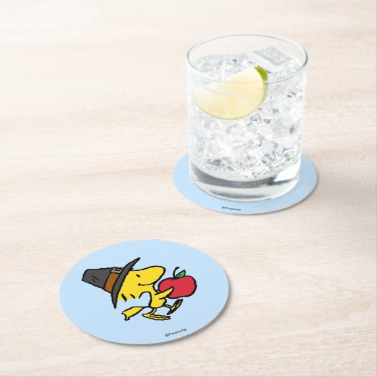 Erdnüsse | Waldpilgrim Runder Pappuntersetzer (Vor Ort)