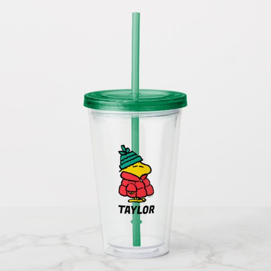 Erdnüsse | Waldpuffy Winter Jacket Acryltrinkbecher (Vorderseite)