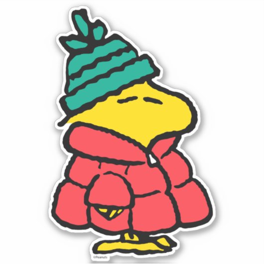 Erdnüsse | Waldpuffy Winter Jacket Aufkleber (Vorderseite)