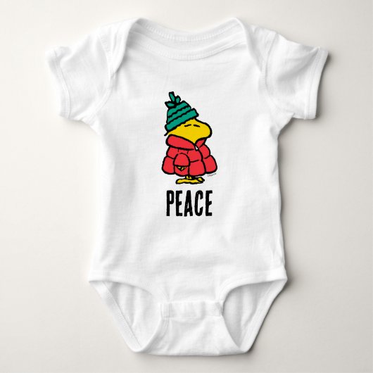 Erdnüsse | Waldpuffy Winter Jacket Baby Strampler (Vorderseite)