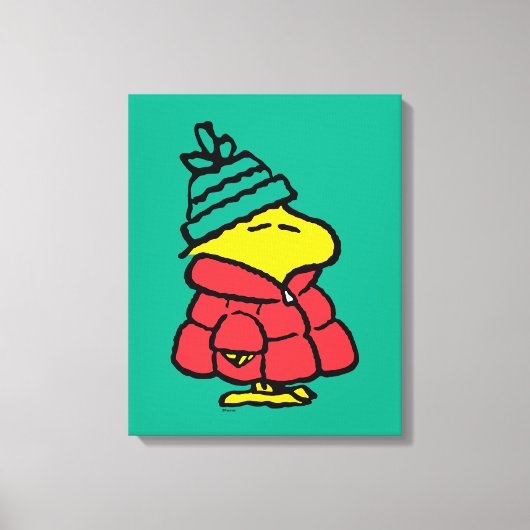 Erdnüsse | Waldpuffy Winter Jacket Leinwanddruck (Vorderseite)