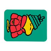 Erdnüsse | Waldpuffy Winter Jacket Magnet (Horizontal)