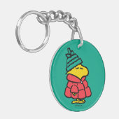 Erdnüsse | Waldpuffy Winter Jacket Schlüsselanhänger (Vorderseite links)