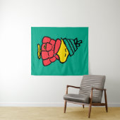 Erdnüsse | Waldpuffy Winter Jacket Wandteppich (Beispiel (Horizontal))