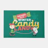 Erdnüsse | Wandern in einem winterlichen, feinen L Fußmatte (Vorderseite)