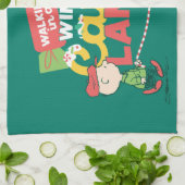 Erdnüsse | Wandern in einem winterlichen, feinen L Geschirrtuch (Gefaltet)