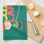 Erdnüsse | Wandern in einem winterlichen, feinen L Geschirrtuch (Viertel Falte)