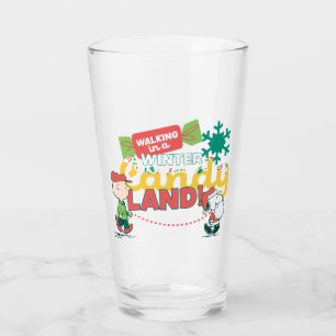 Erdnüsse Wandern in einem winterlichen, feinen L Glas
