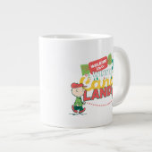 Erdnüsse | Wandern in einem winterlichen, feinen L Jumbo-Tasse (Vorderseite Rechts)