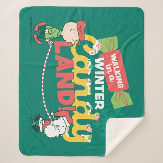 Erdnüsse | Wandern in einem winterlichen, feinen L Sherpadecke (Vorderseite)