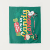 Erdnüsse | Wandern in einem winterlichen, feinen L Wandteppich (Vorderseite)