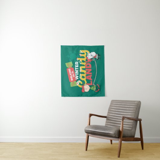 Erdnüsse | Wandern in einem winterlichen, feinen L Wandteppich (Beispiel)