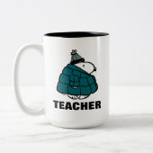 Erdnüsse | Warm & gemütlich Lehrer Zweifarbige Tasse (Links)