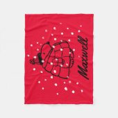 Erdnüsse | Warm & gemütlich | Name hinzufügen Fleecedecke (Vorderseite)