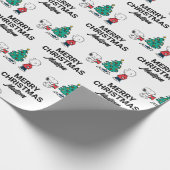 Erdnüsse | Warme Wünsche | Name hinzufügen Geschenkpapier (Ecke)