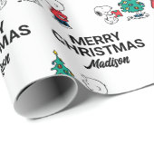 Erdnüsse | Warme Wünsche | Name hinzufügen Geschenkpapier (Rolleneckpunkt)