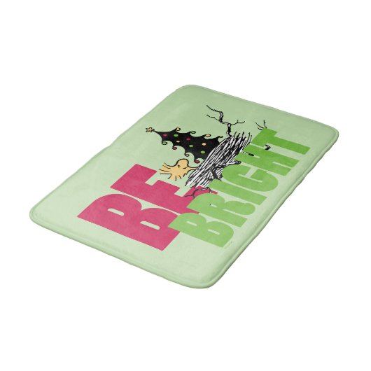 Erdnüsse | Weihnachten aus Holz ist hell Badematte (Schrägansicht)