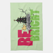 Erdnüsse | Weihnachten aus Holz ist hell Geschirrtuch (Vertikal)