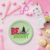 Erdnüsse | Weihnachten aus Holz ist hell Pappteller (Party)