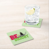 Erdnüsse | Weihnachten aus Holz ist hell Rechteckiger Pappuntersetzer (Vor Ort)