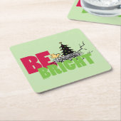 Erdnüsse | Weihnachten aus Holz ist hell Rechteckiger Pappuntersetzer (angewinkelt)