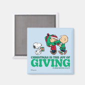 Erdnüsse | Weihnachten ist die Freude am Geben Magnet (Vorderseite/Rückseite)