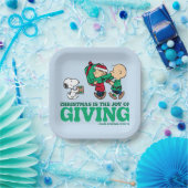 Erdnüsse | Weihnachten ist die Freude am Geben Pappteller (Party)