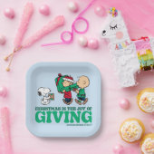 Erdnüsse | Weihnachten ist die Freude am Geben Pappteller (Party)