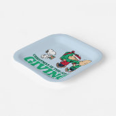 Erdnüsse | Weihnachten ist die Freude am Geben Pappteller (Gewinkelt)