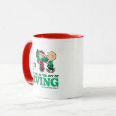 Erdnüsse | Weihnachten ist die Freude am Geben Tasse (Vorderseite Links)