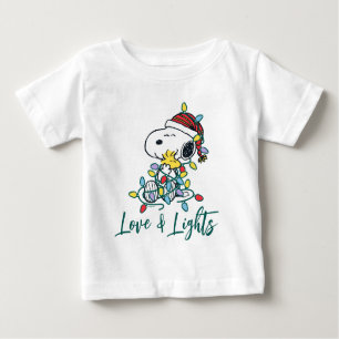 Erdnüsse   Weihnachts-Liebe und Lichter Baby T-shirt