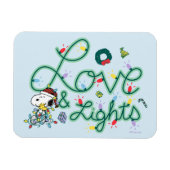Erdnüsse | Weihnachts-Liebe und Lichter Magnet (Horizontal)