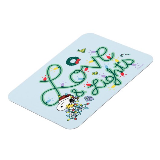 Erdnüsse | Weihnachts-Liebe und Lichter Magnet (Linke Seite)