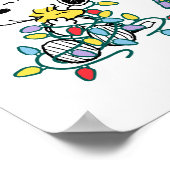 Erdnüsse | Weihnachts-Liebe und Lichter Poster (Ecke)