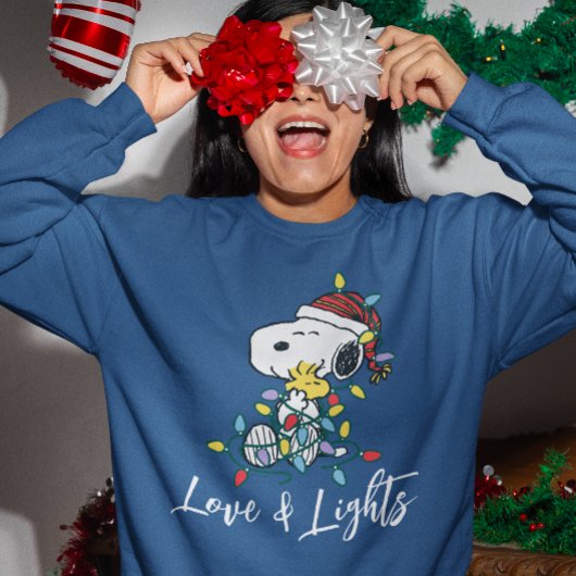 Erdnüsse | Weihnachts-Liebe und Lichter Sweatshirt