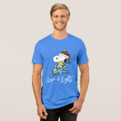 Erdnüsse | Weihnachts-Liebe und Lichter Tri-Blend Shirt (Vorderseite voll)
