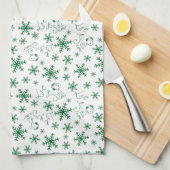 Erdnüsse | Weihnachts-Snoopy Let It Snow Pattern Geschirrtuch (Viertel Falte)