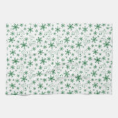 Erdnüsse | Weihnachts-Snoopy Let It Snow Pattern Geschirrtuch (Horizontal)