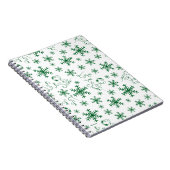 Erdnüsse | Weihnachts-Snoopy Let It Snow Pattern Notizblock (Rechte Seite)