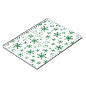 Erdnüsse | Weihnachts-Snoopy Let It Snow Pattern Notizblock (Linke Seite)