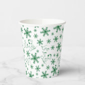 Erdnüsse | Weihnachts-Snoopy Let It Snow Pattern Pappbecher (Links)