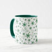 Erdnüsse | Weihnachts-Snoopy Let It Snow Pattern Tasse (Vorderseite Links)