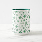 Erdnüsse | Weihnachts-Snoopy Let It Snow Pattern Tasse (Zentrum)